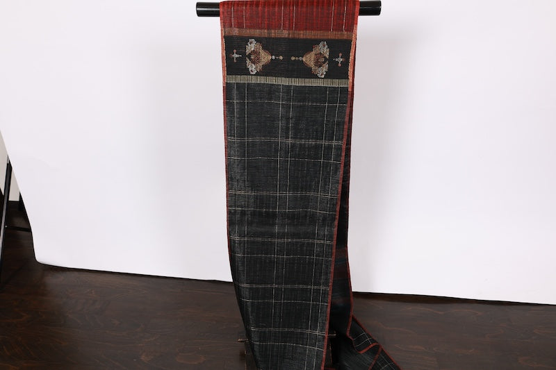 Japanese used sash belt (hukuro-obi) 100% silk  /B995