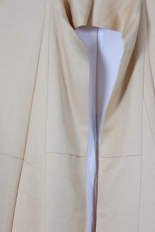 Japanese kimono used <houmongi> L-size  silk 100% /B1469
