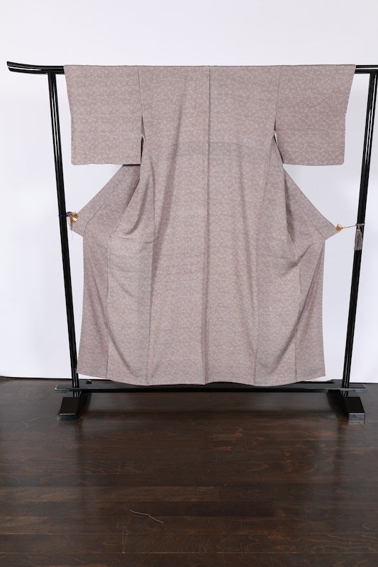 Japanese kimono Unused New <Komon> M-size  silk 100% /B976