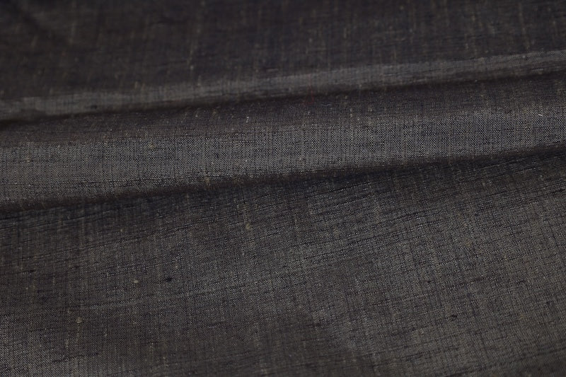 New Haori fabric roll, brown, silk pongee, R291