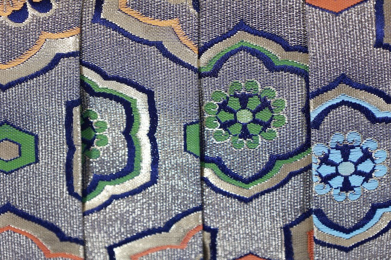 Hakama used  (traditional Japanese trousers) - Gold, Mustard, Green, Navy, Floral, Paulownia, Horse Riding - B1523