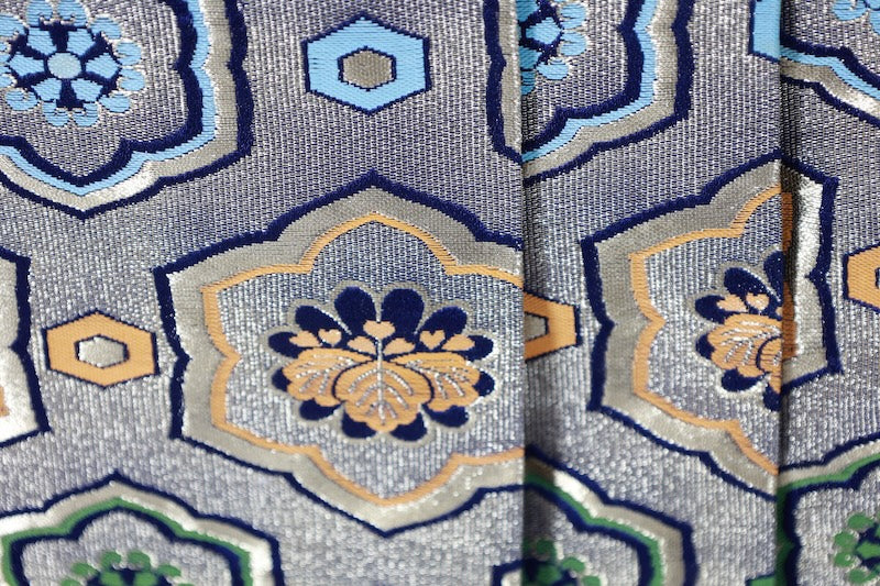 Hakama used  (traditional Japanese trousers) - Gold, Mustard, Green, Navy, Floral, Paulownia, Horse Riding - B1523