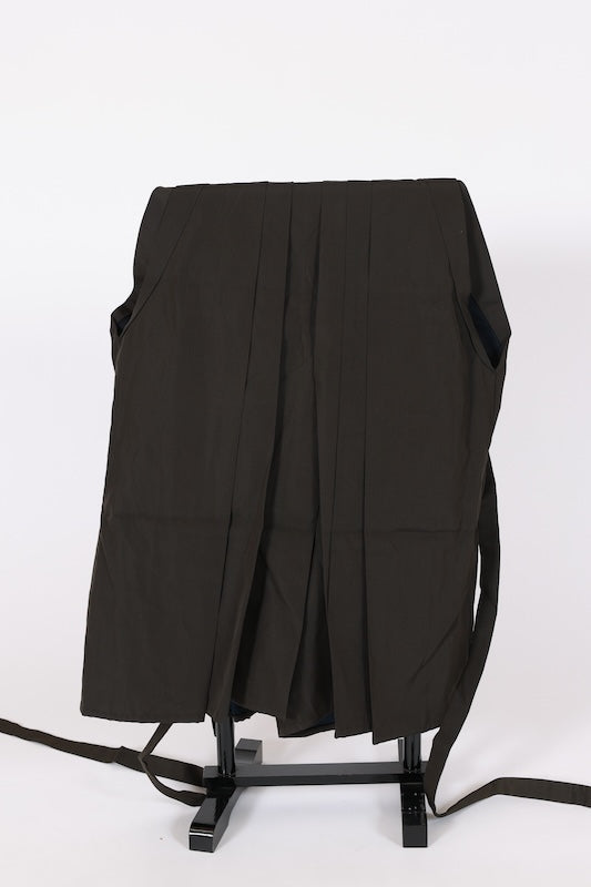 Men's Hakama (traditional Japanese trousers), Andon style, Brown, Black, Striped, B1508