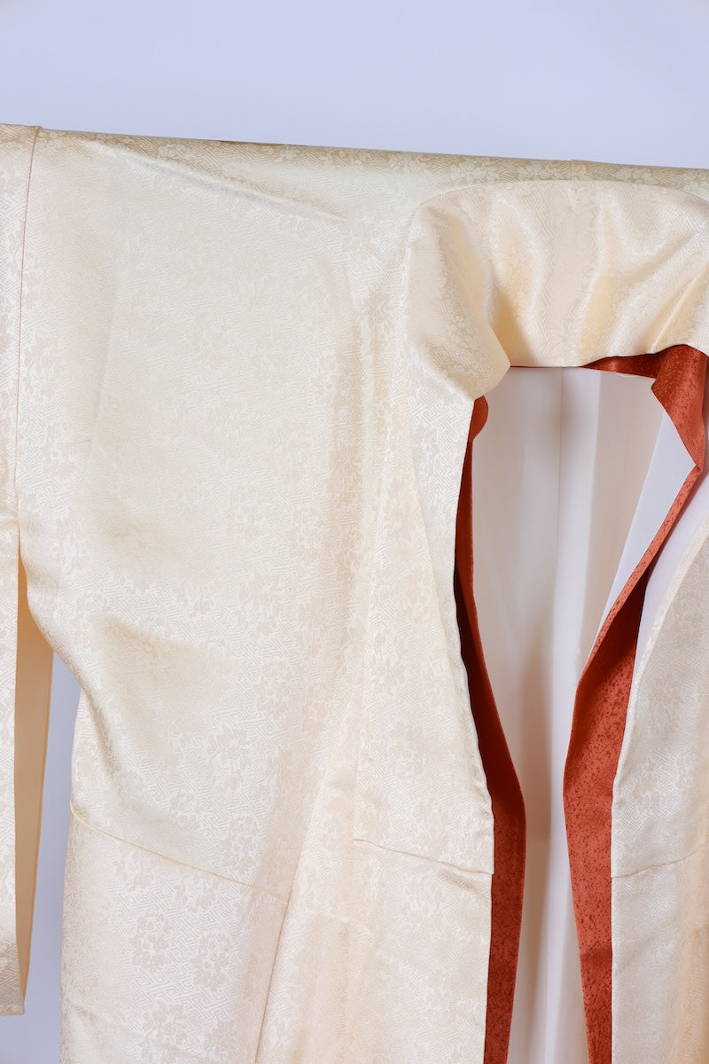 Japanese kimono used <houmongi> Msize  silk 100% /T511