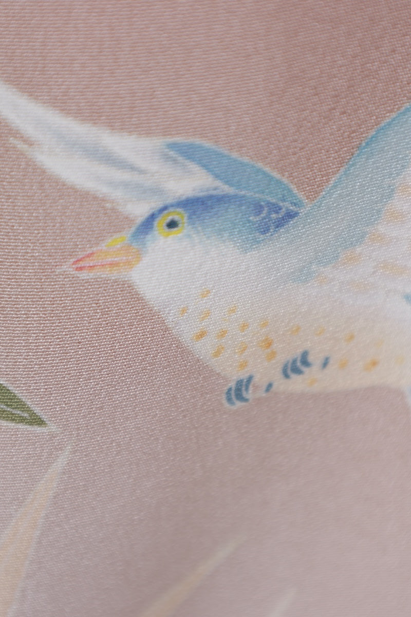 Japanese kimono used <Irotomesode> Msize  silk 100% /T510