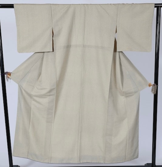 Japanese kimono used <Tsumugi> Msize  silk 100% /T564