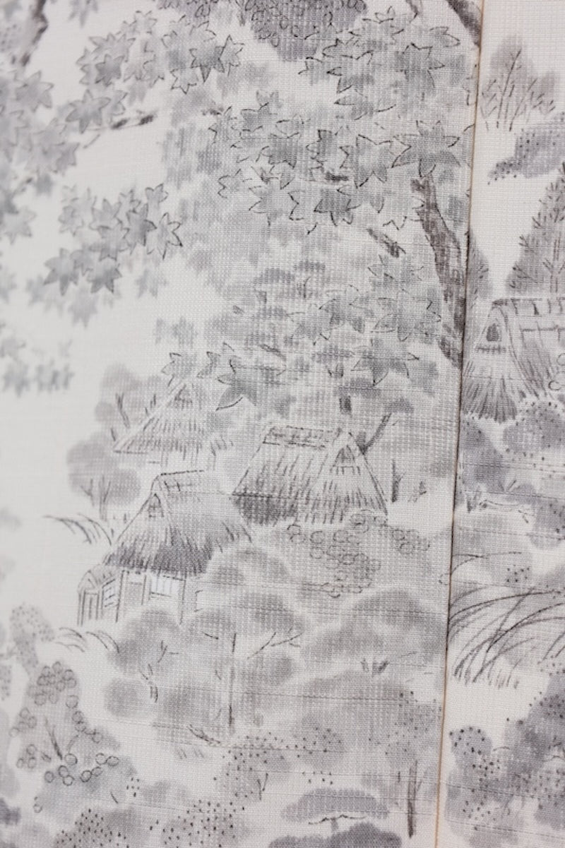 Japanese kimono used <Komon> Lsize  silk 100% /T565
