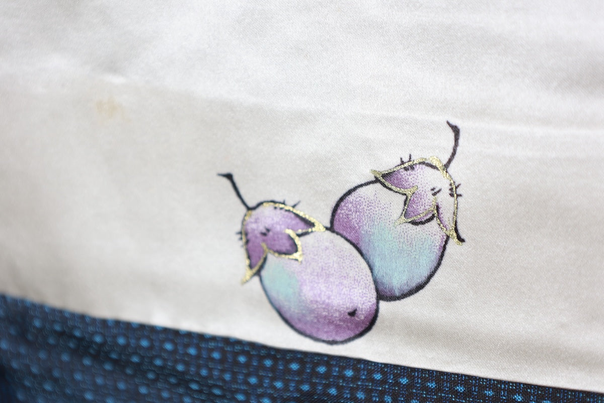 Japanese Men's kimono,haori 2piece set Unused New L-size  silk 100% /B1037