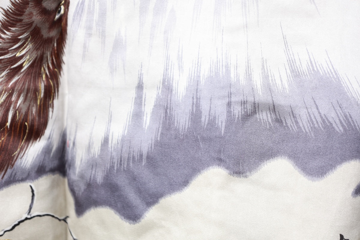 Japanese Men's kimono,haori 2piece set Unused New L-size  silk 100% /B1037