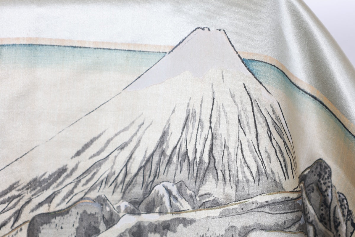 Japanese Men's kimono,haori 2piece set Unused New L-size  silk 100% /B1035