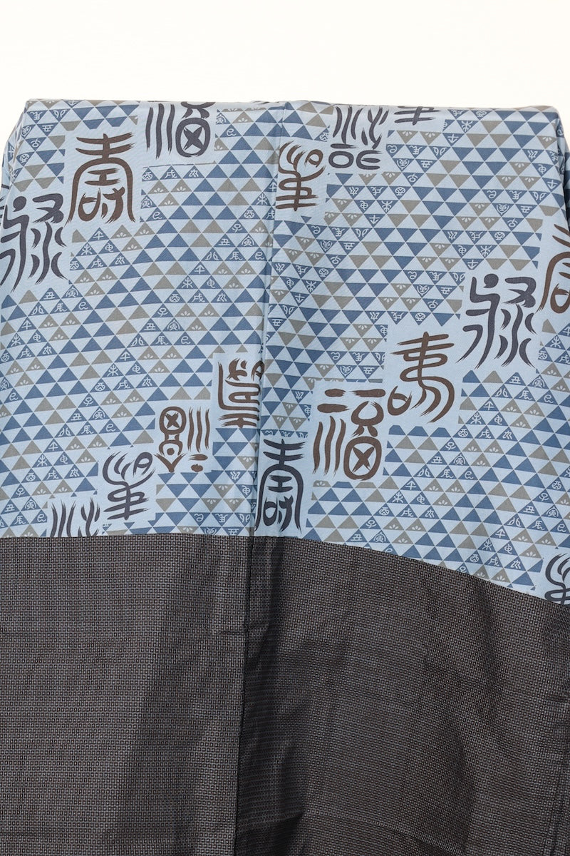 Japanese Men's kimono,haori 2piece set used  M-size  silk 100% /B1034