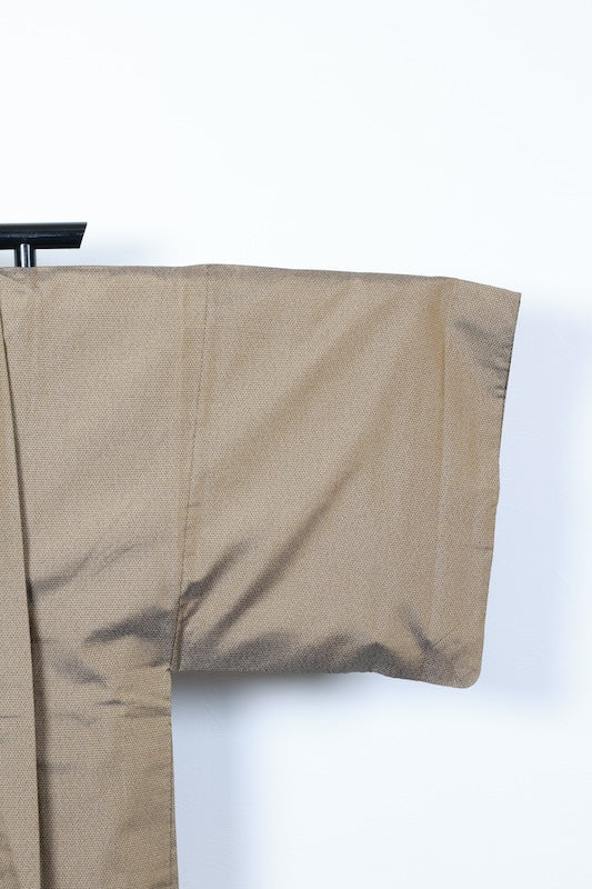 Japanese Men's kimono,haori 2piece set used  M-size  silk 100% /B1023