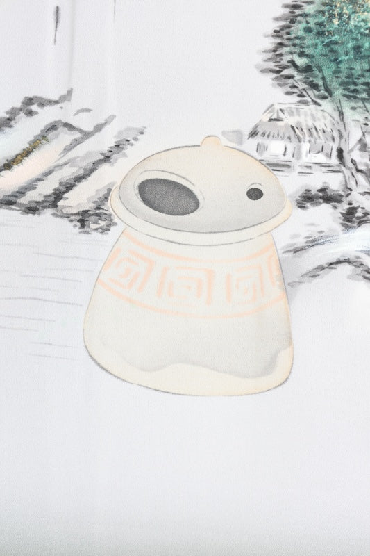 Japanese Men's kimono,haori 2piece set used  L-size  silk 100% /B1022