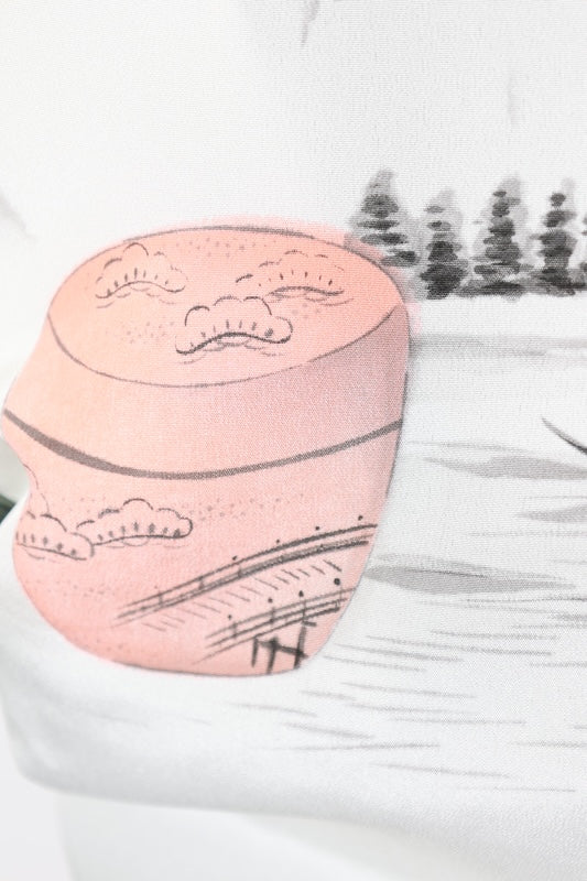 Japanese Men's kimono,haori 2piece set used  L-size  silk 100% /B1022