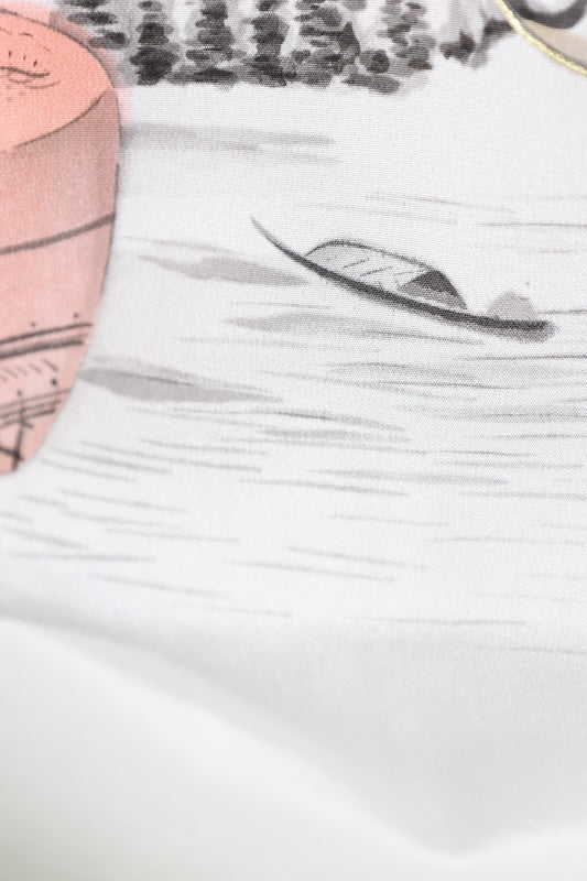 Japanese Men's kimono,haori 2piece set used  L-size  silk 100% /B1022