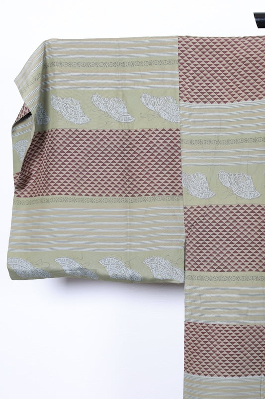 Japanese Men's Nagazyuban(under wear) used  LL-size  silk 100% /B1021