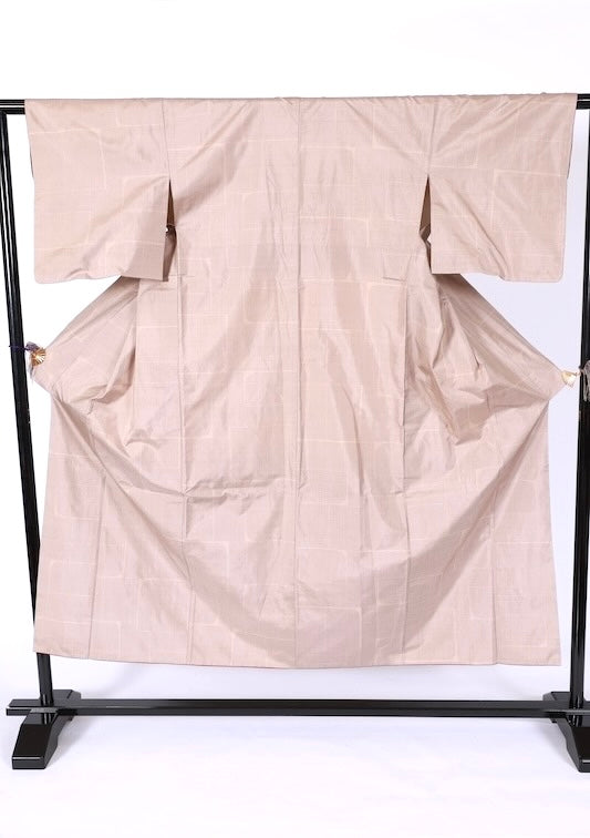 Japanese kimono used <houmongi> Msize  silk 100% /