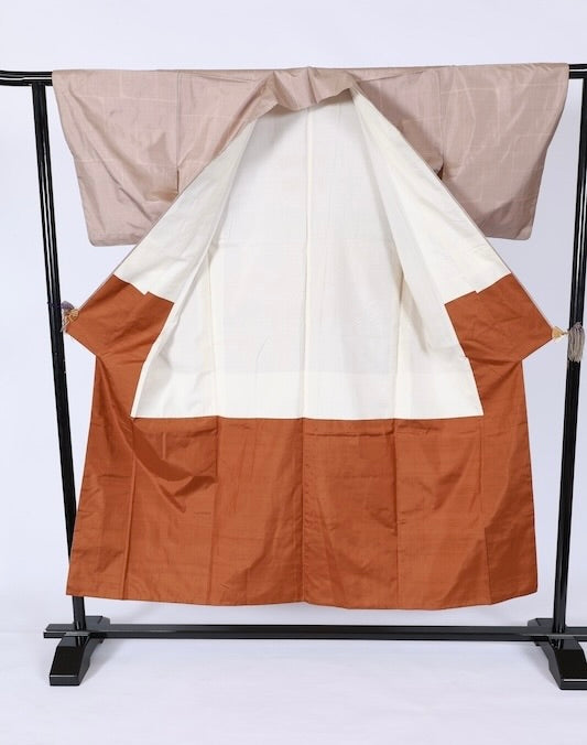 Japanese kimono used <houmongi> Msize  silk 100% /