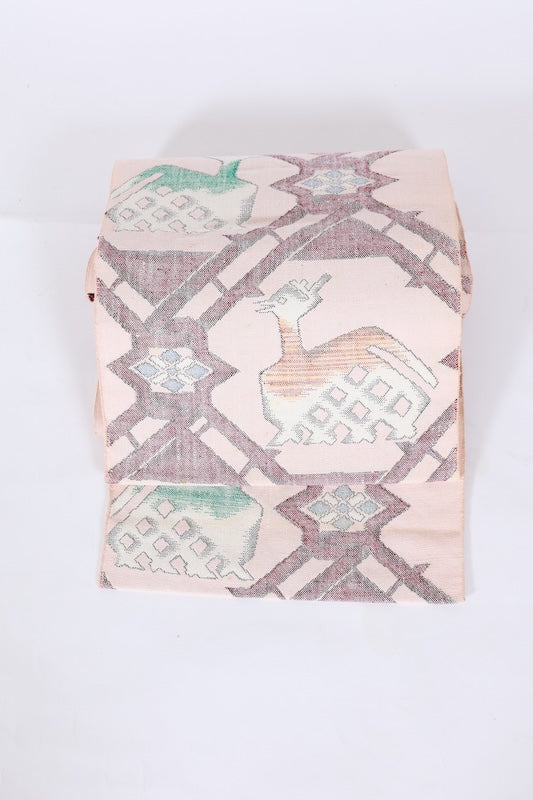 Japanese used sash belt (Nagoya-obi) 100% silk  /T553
