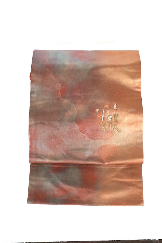 Japanese used sash belt (Nagoya-obi) 100% silk  /T549
