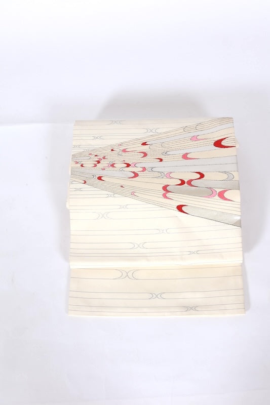 Japanese used sash belt (Nagoya-obi) 100% silk  /T545
