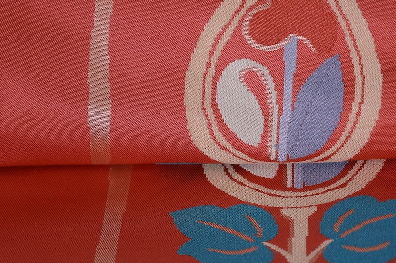 Japanese used sash belt (Nagoya-obi) 100% silk  /T556