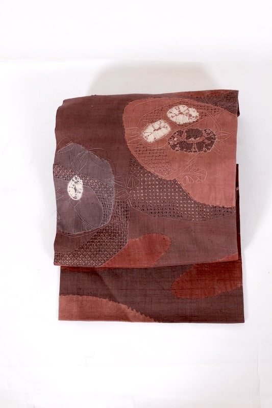 Japanese used sash belt (-obi) 100% silk  /