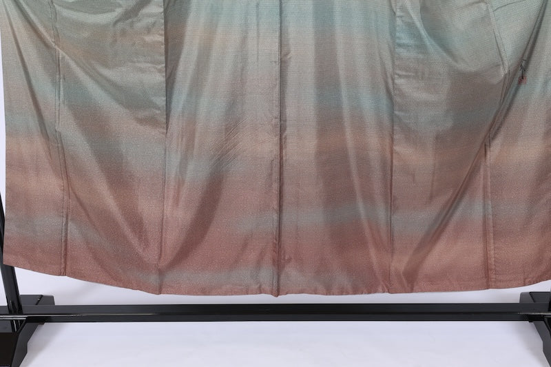 Japanese kimono used <Tsumugi> Msize  silk 100% /T572