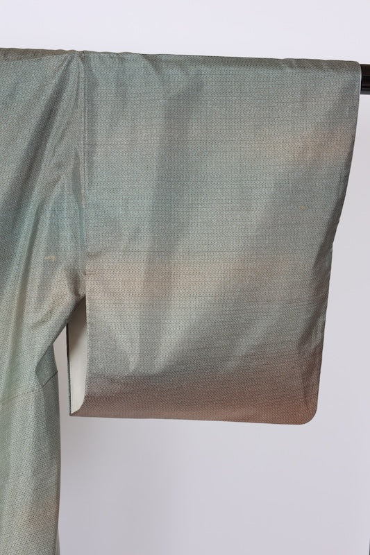 Japanese kimono used <Tsumugi> Msize  silk 100% /T572