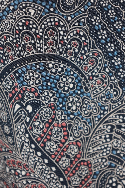 New Unused Japanese kimono  <komon> Lsize  silk 100% /T581