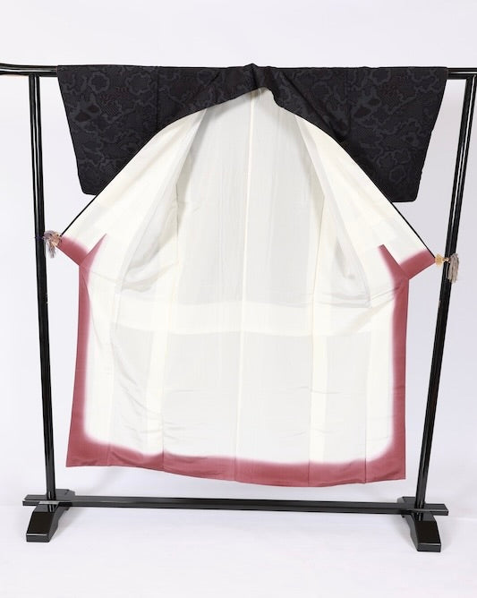 Japanese kimono used <Tsumugi> Msize  silk 100% /T569