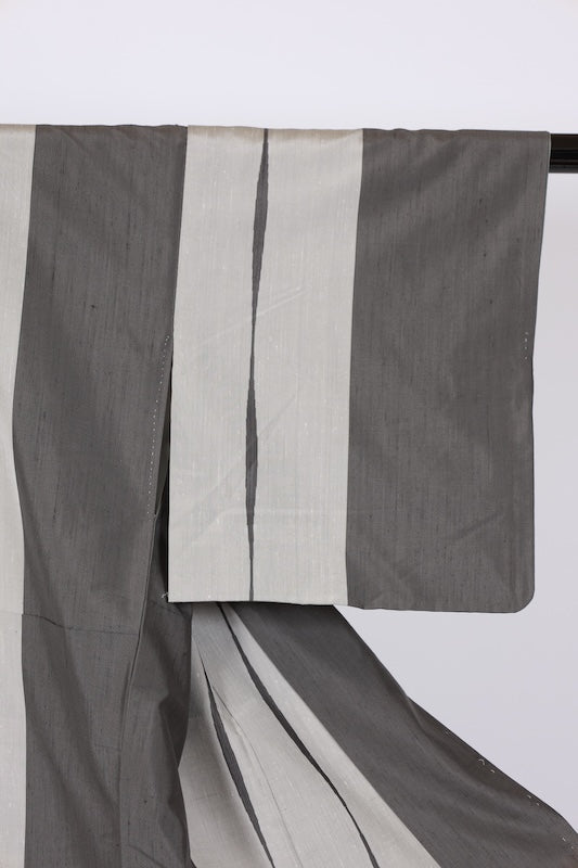 Japanese kimono used <Tsumugi> Msize  silk 100% /T568