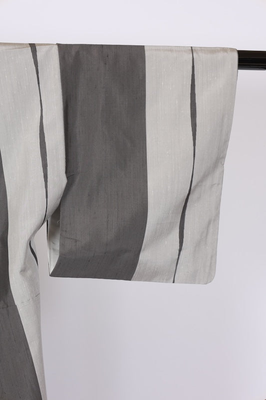 Japanese kimono used <Tsumugi> Msize  silk 100% /T568