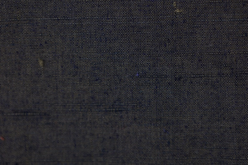 Men's used Kimono ensemble, dark green, silk floss, handwoven, J40