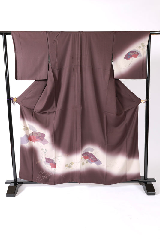 Japanese kimono  (L) -size 100% silk  / V5