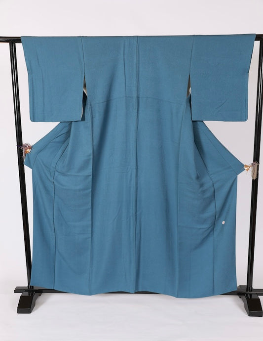 Japanese kimono used <Iromuzi> Lsize  silk 100% /T613