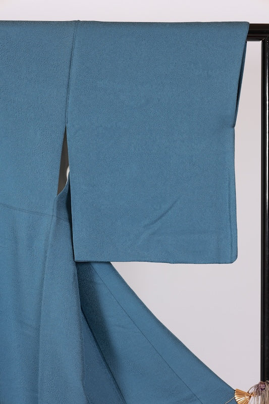 Japanese kimono used <Iromuzi> Lsize  silk 100% /T613
