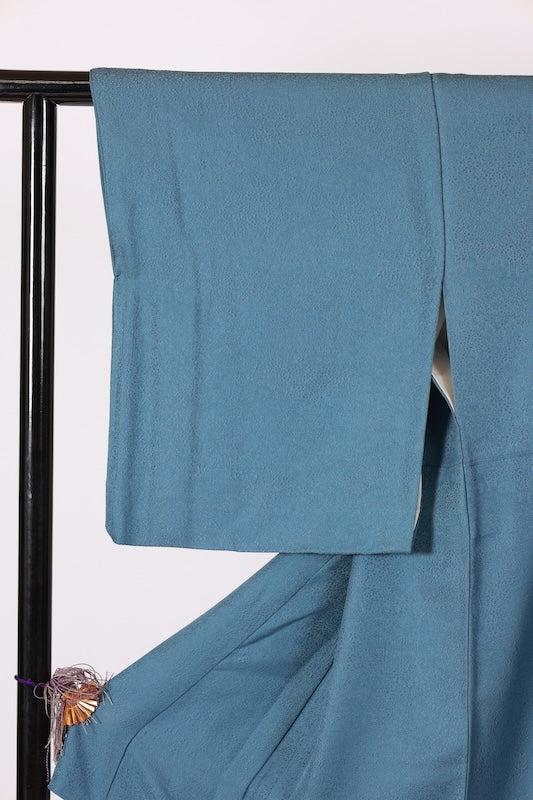 Japanese kimono used <Iromuzi> Lsize  silk 100% /T613