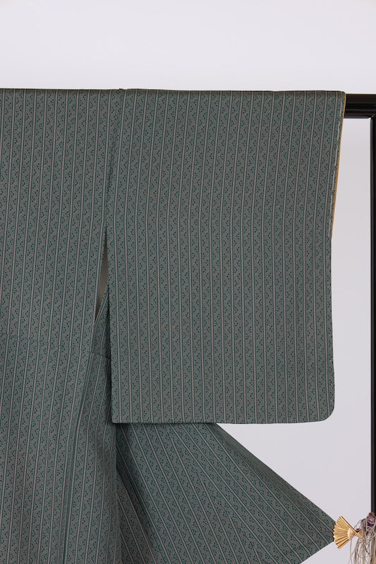 Japanese kimono Unused <Komon> Ssize  silk 100% /T663