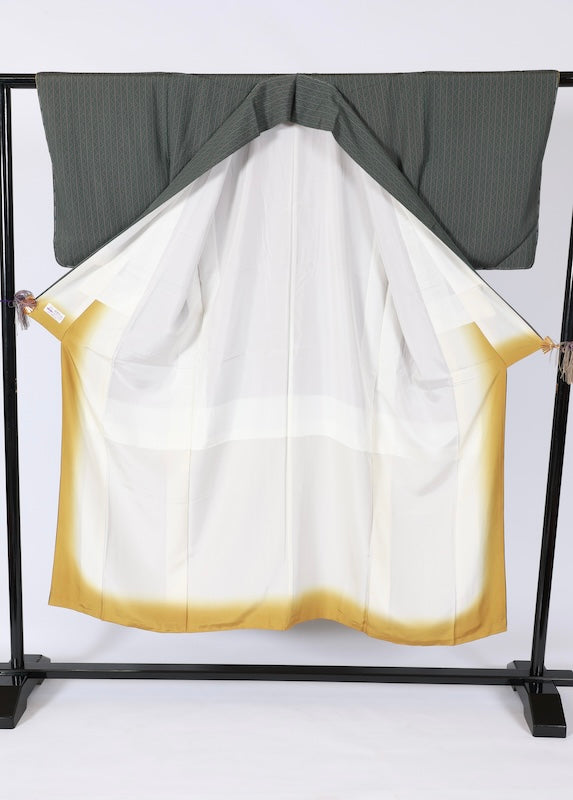 Japanese kimono Unused <Komon> Ssize  silk 100% /T663