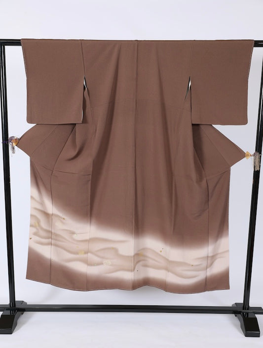 Japanese kimono Unused <houmongi> Msize  silk 100% /T666