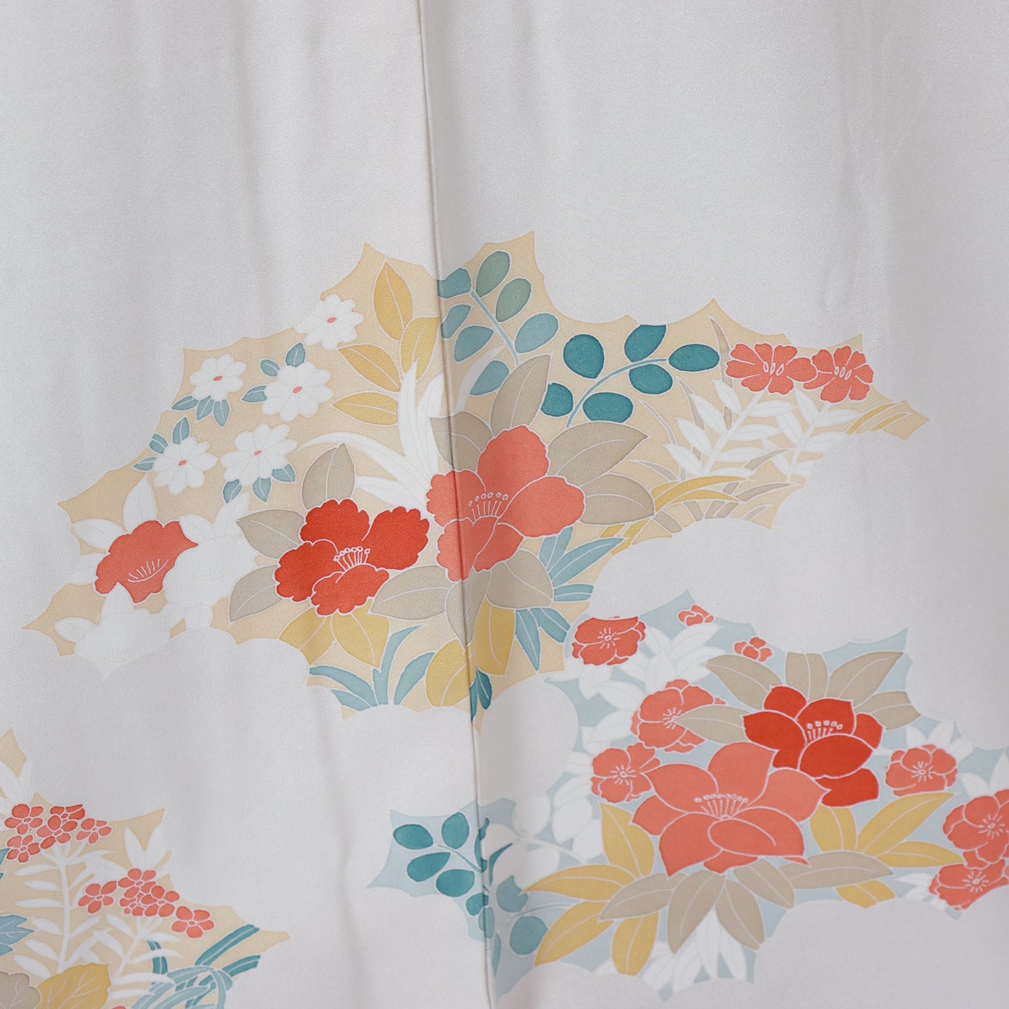 Japanease kimono (houmongi) L-size 100% silk V26