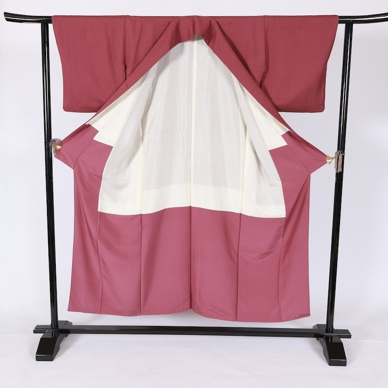 Japanese kimono used <Iromuzi> Msize  silk 100% /T660