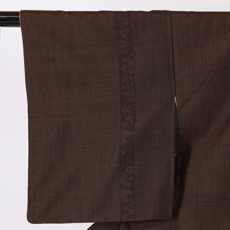 Japanese kimono used <Tsumugi> Msize  silk 100% /T661