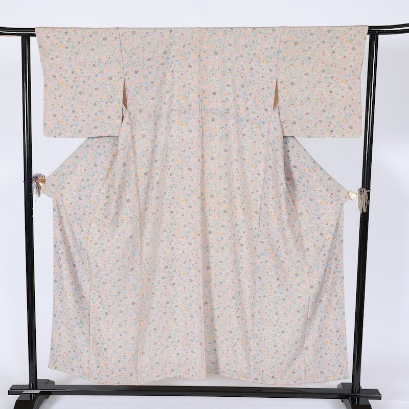 Japanese kimono Unused <Komon> Msize  silk 100% /T649