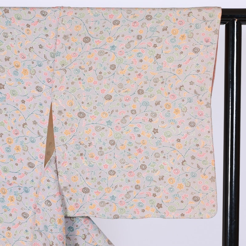 Japanese kimono Unused <Komon> Msize  silk 100% /T649