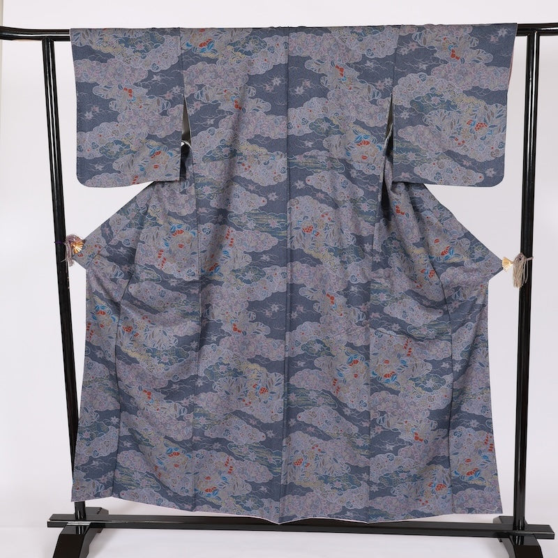 Japanese kimono used <Komon> Msize   /T648