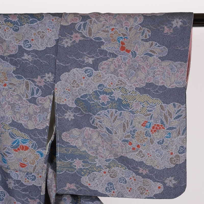 Japanese kimono used <Komon> Msize   /T648
