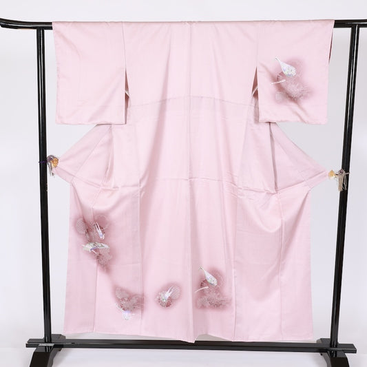 Japanese kimono used <houmongi> Msize   /T649