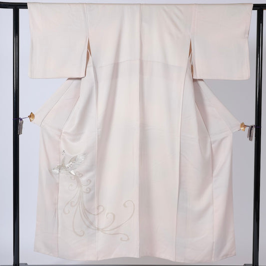 Used kimono (irotomesode) M-size 100% silk /1262